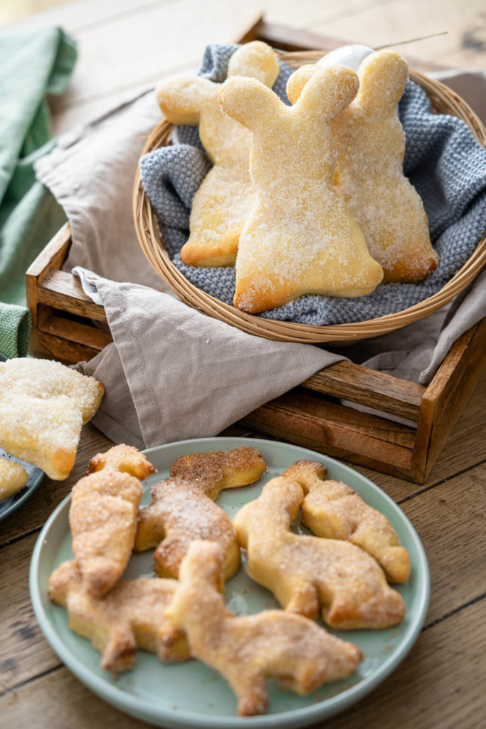 Süßes Ostergebäck ohne Hefe