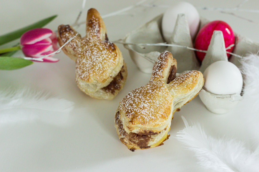 Blätterteig Osterhasen
