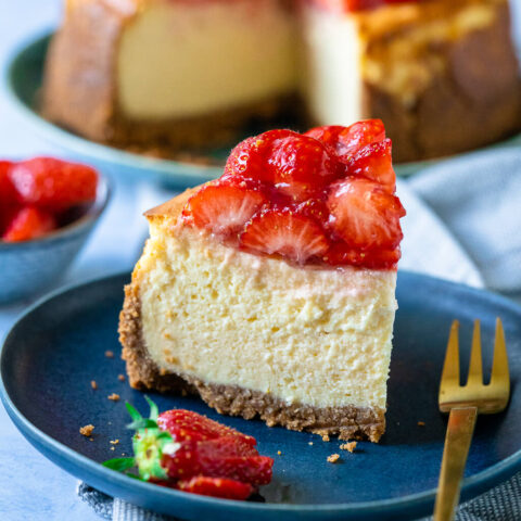 Erdbeeren Käsekuchen mit Quark und Frischkäse