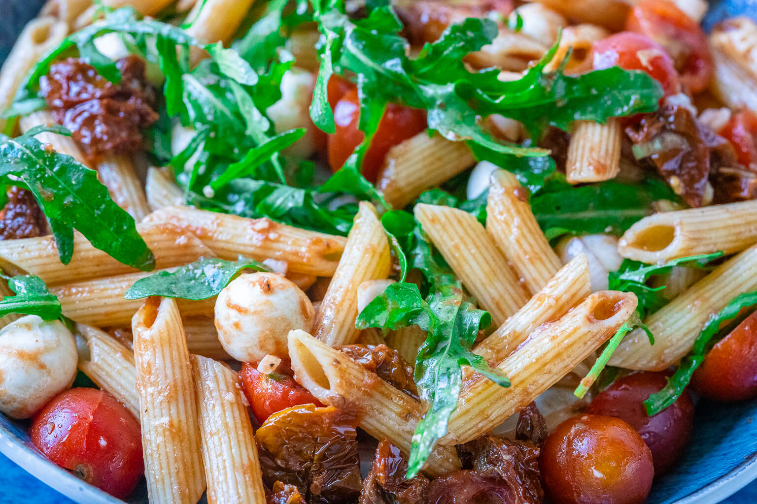 Einfacher Italienischer Nudelsalat mit Rucola - Nudelsalat Rezept
