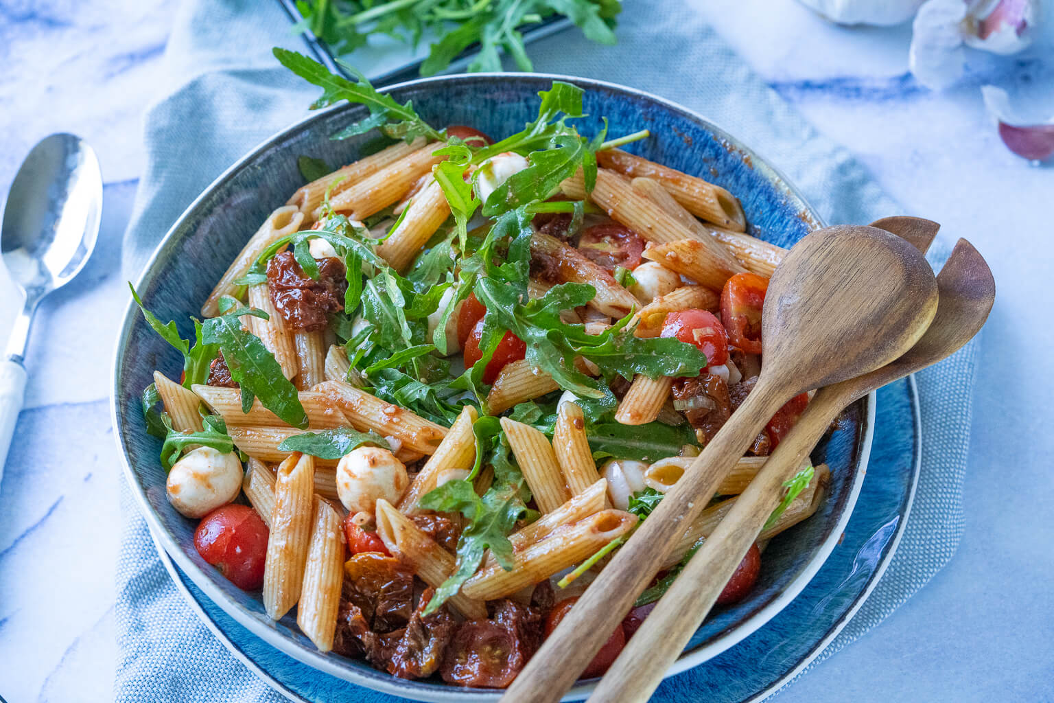 Mediterraner Pastasalat Rezept