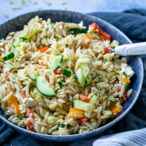 Kritharaki Salat oder auch Risoni Salat