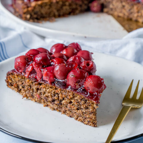 Einfacher Schoko Nuss Kirschkuchen ohne Mehl