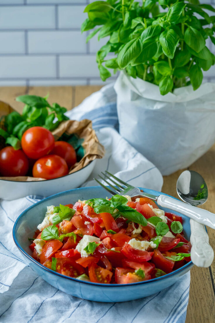 Einfacher Tomatensalat mit Balsamico Dressing - mega lecker - Einfach ... Einfacher Tomatensalat mit Balsamico Dressing - mega lecker - Einfach ...