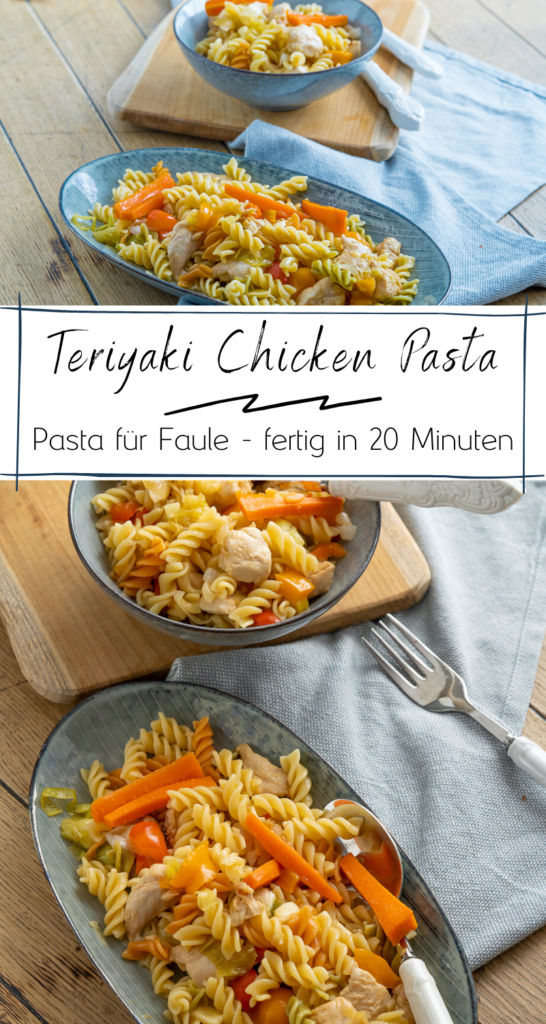 Das perfekte Pasta Gericht für den Feierabend. Du brauchst nur 20 Minuten für die Zubereitung des Teriyaki Chicken mit Nudeln. Lecker und supoer einfach!