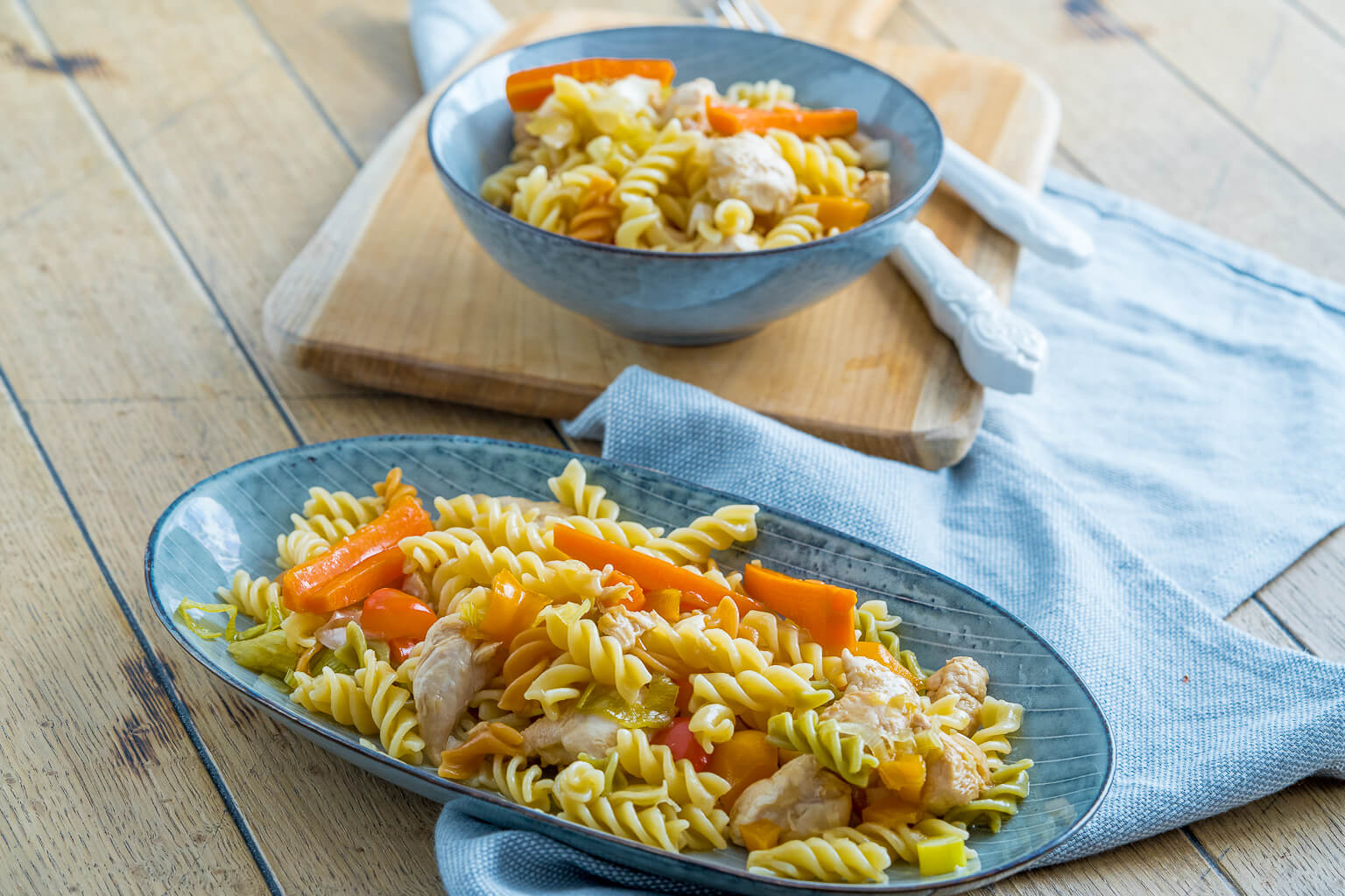 Leckere Pasta Teriyaki Chicken