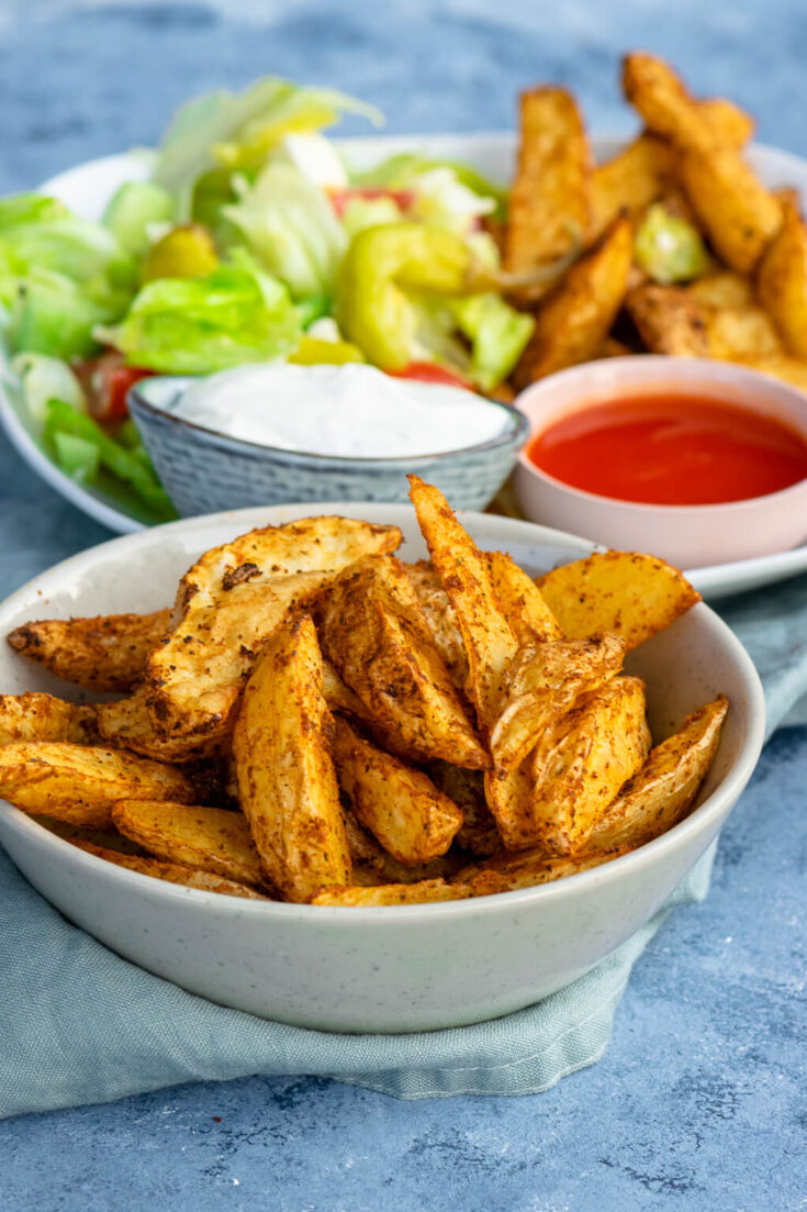 Knusprige Wedges mit Sweet Chili Dip selber machen Einfach Malene