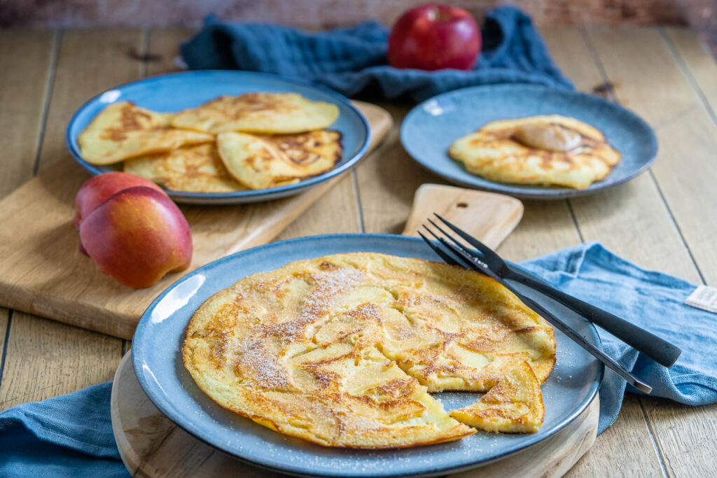 Leckere Apfelpfannkuchen