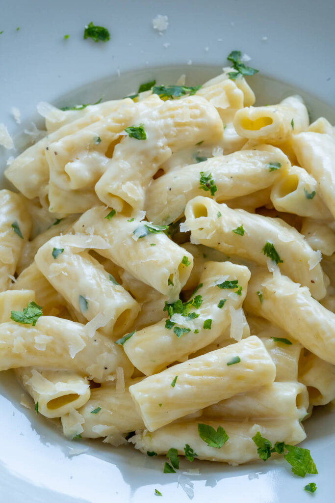 Cremige Knoblauch Pasta