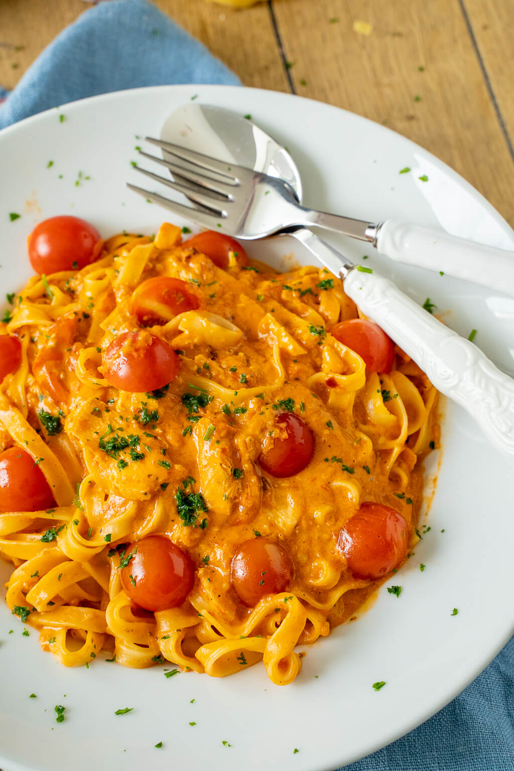 Schnelle Bandnudeln mit Lachs - mit nur 5 Zutaten