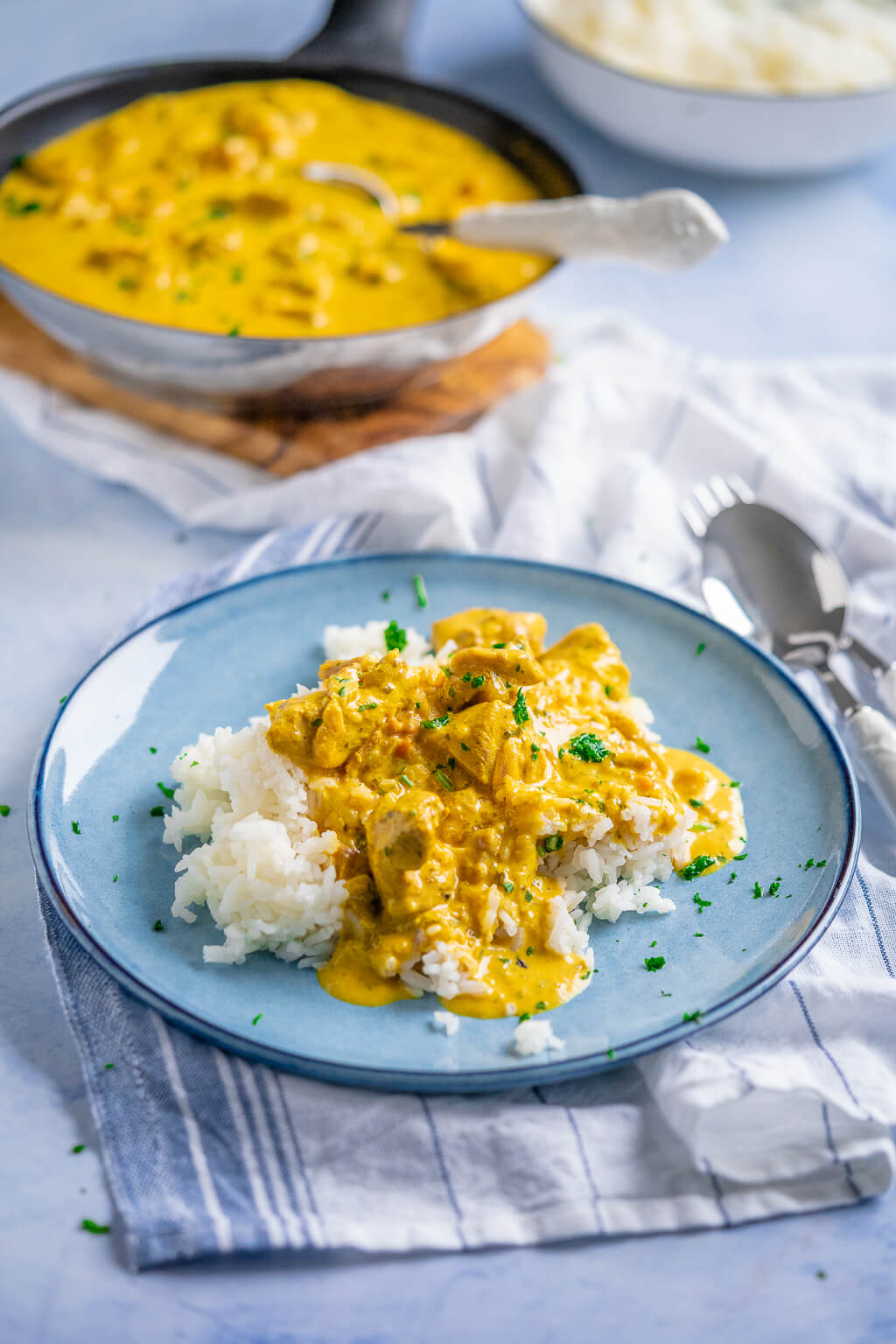 Curry Geschneltzeltes in Sahnesoße - alle lieben es Curry Geschneltzeltes in Sahnesoße - alle lieben es