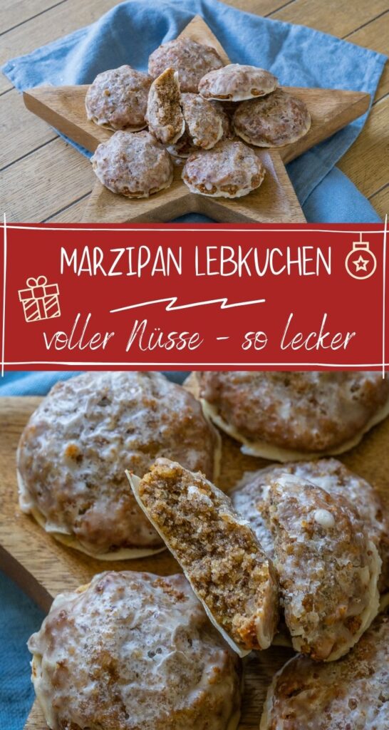 Lebkuchen sind die absoluten Klassiker in der Weihnachtszeit und schmecken super lecker. Sie sind super einfach selber zu backen und stecken voller Nüsse und Mandeln und Lebkuchen Gewürze. Diese Marzipan Lebkuchen sind genau das richtige für alle, die Marzipan genauso gerne mögen wie ich. #lebkuchen #backen #weihnachten #lebkuchen