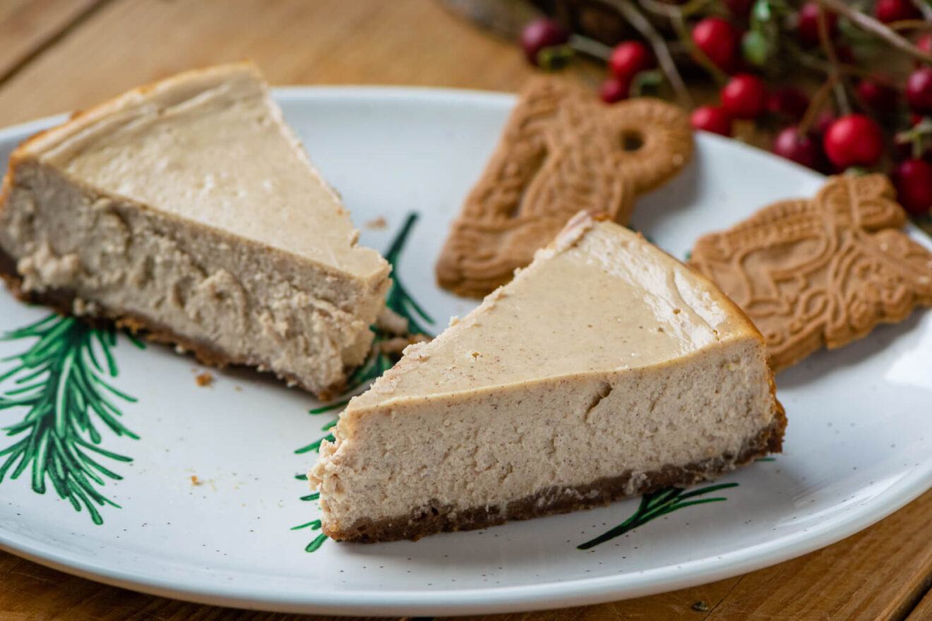 Cremiger Spekulatius New York Cheesecake für die Adventszeit Einfach