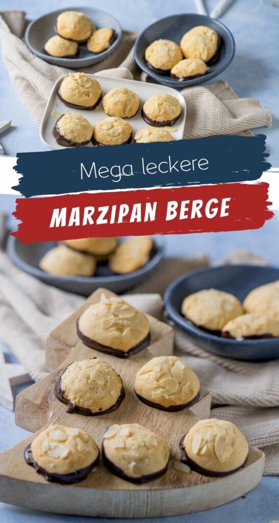 Zartes Weihnachtsgebäck mit köstlichem Marzipangeschmack. Einfaches Rezept für super leckere Marzipankekse. #marzipankekse #weihnachten #advent #backen