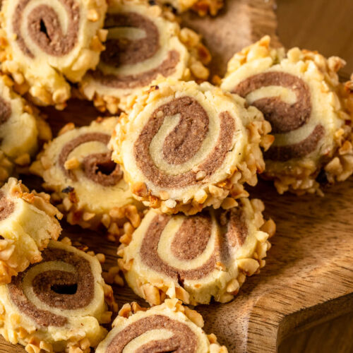 Leckere Nuss Plätzchen - Nussspiralen