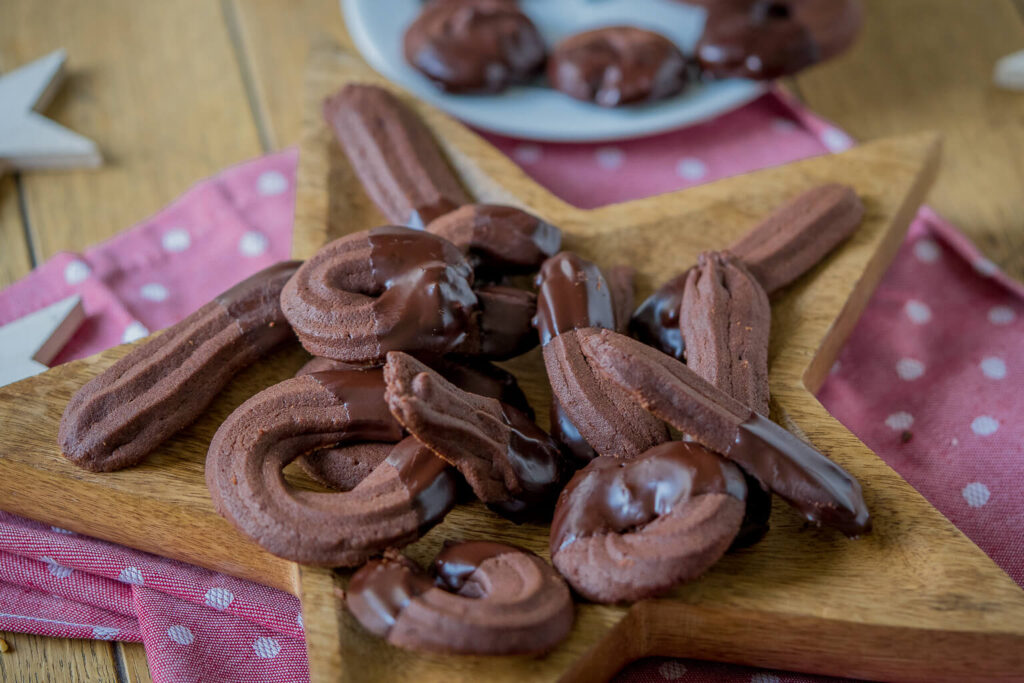Gefülltes Schoko Spritzgebäck