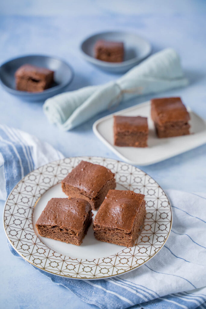 Schoko Lebkuchen aus der Brownieform