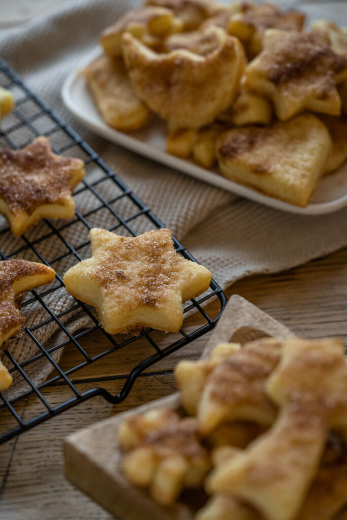 Mega leckere Rahmplätzchen mit Zimt und Zucker - Einfach Malene