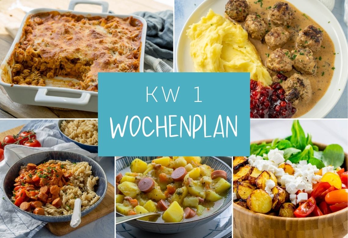 Wochenplan für die 1. Woche des Jahres