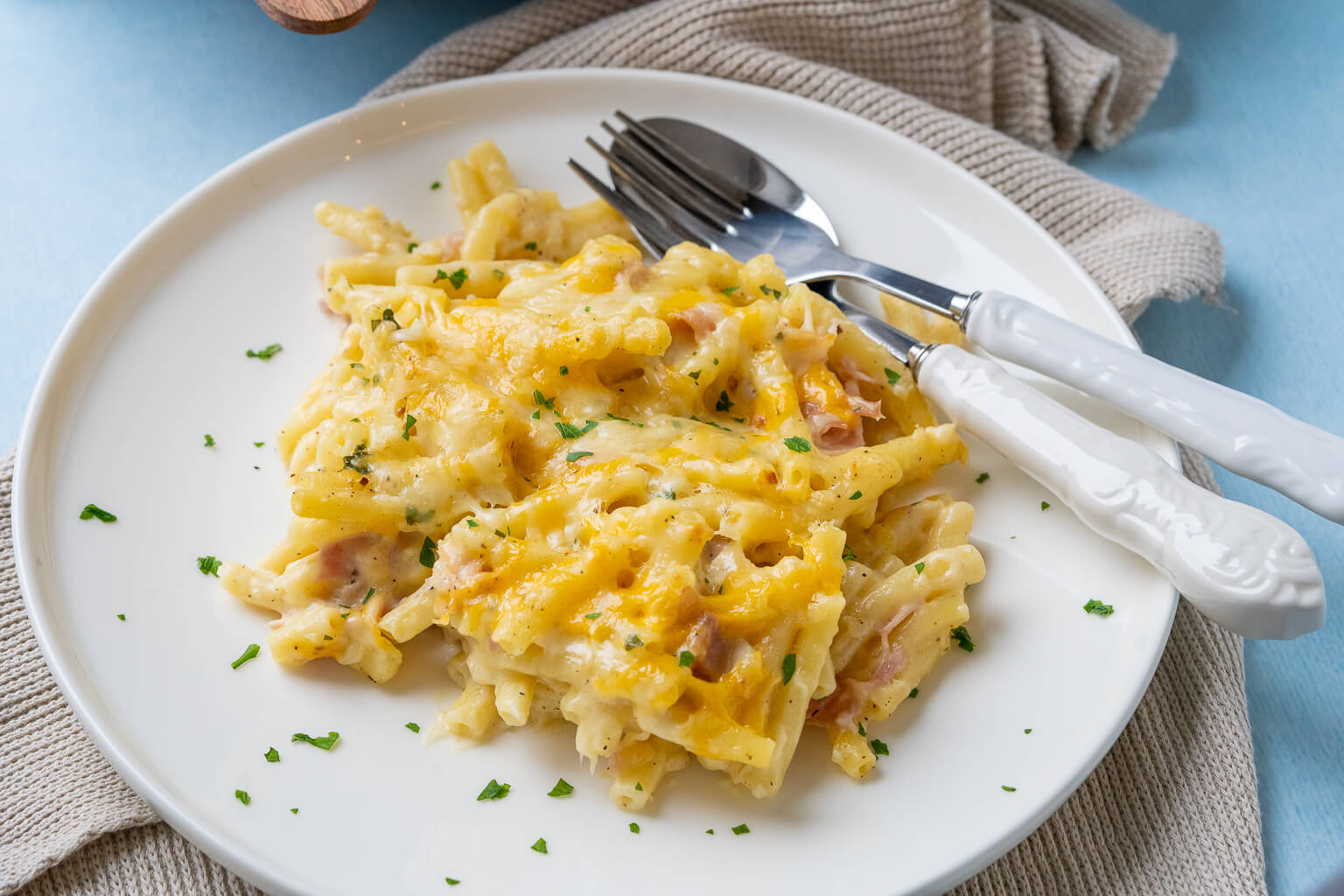 Käse Schinken Makkaroni