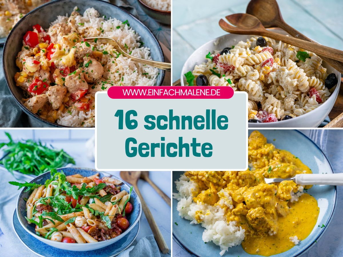 16 schnelle Gerichte