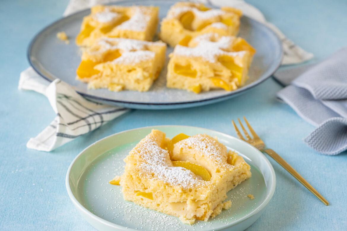 Mandarinen Schmand Pudding Kuchen Auf Dem Blech Fantakuchen mit Mandarinen - Schmandkuchen vom Blech - Einfach Malene