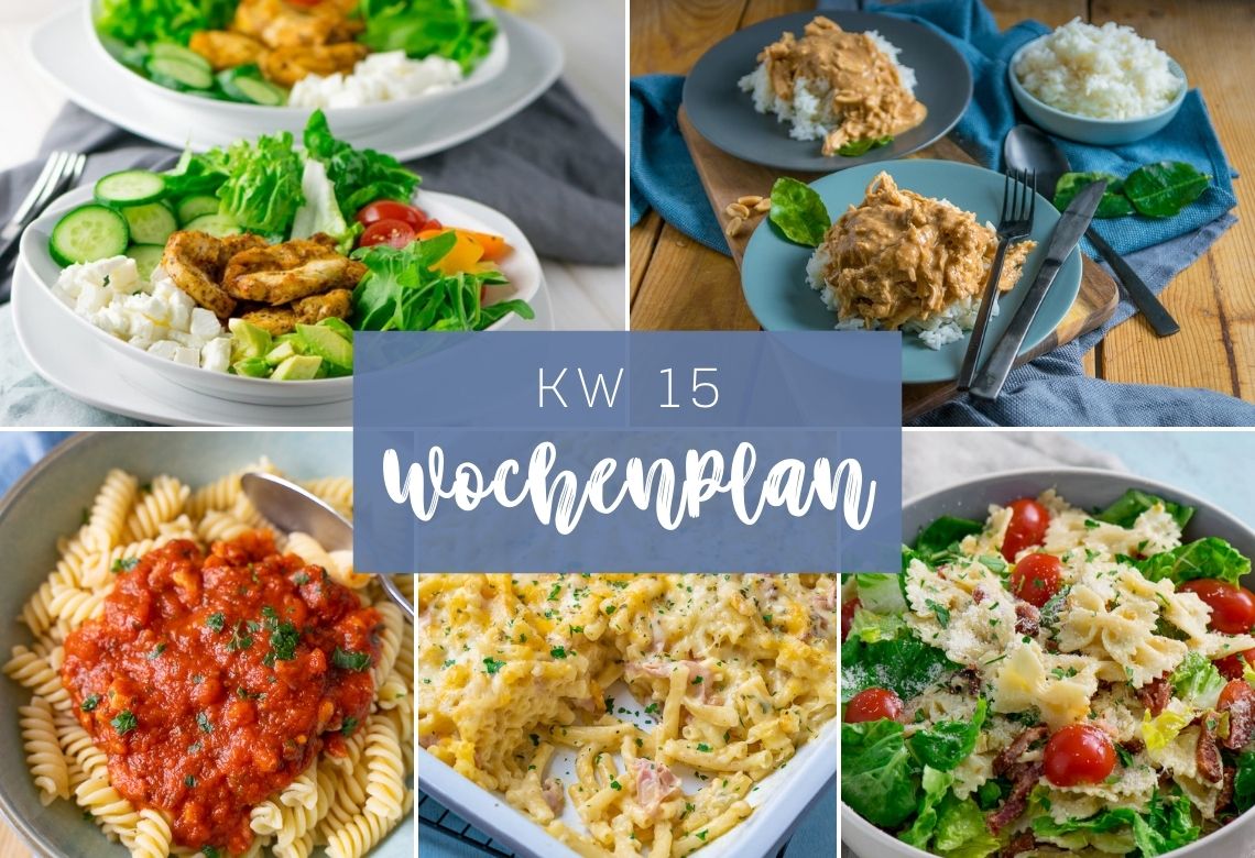 Wochenplan KW 15 – das essen wir diese Woche