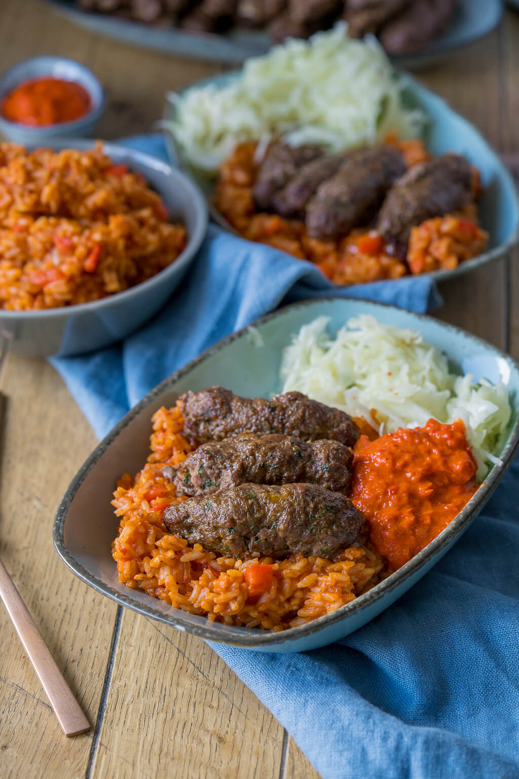 So einfach machst du Cevapcici mit Djuvec Reis zuhause selber