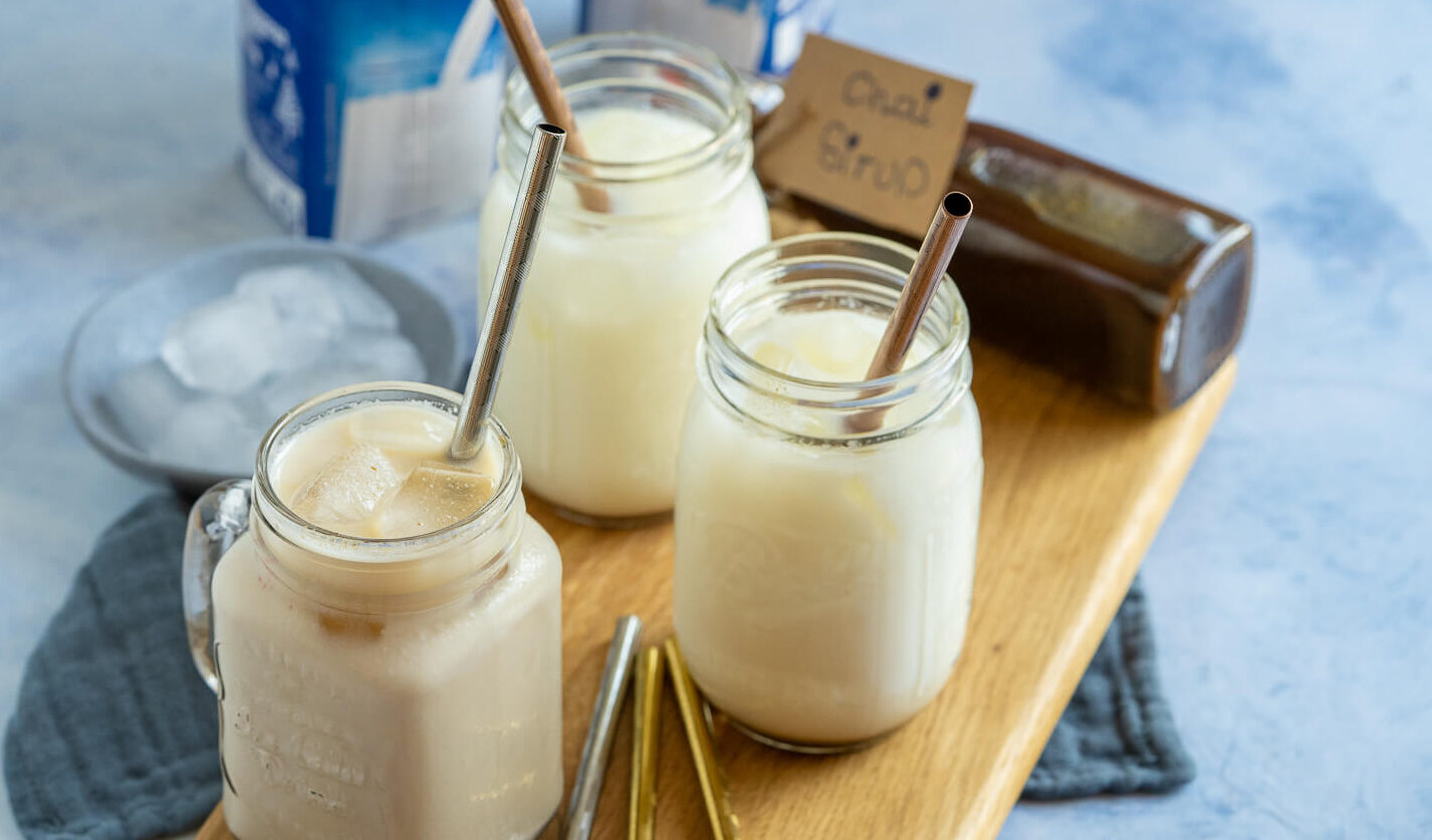 Iced Chai Latte - selbstgemachter Chai Sirup