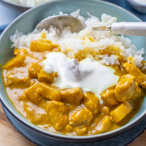 Madras Curry mit Kokosmilch