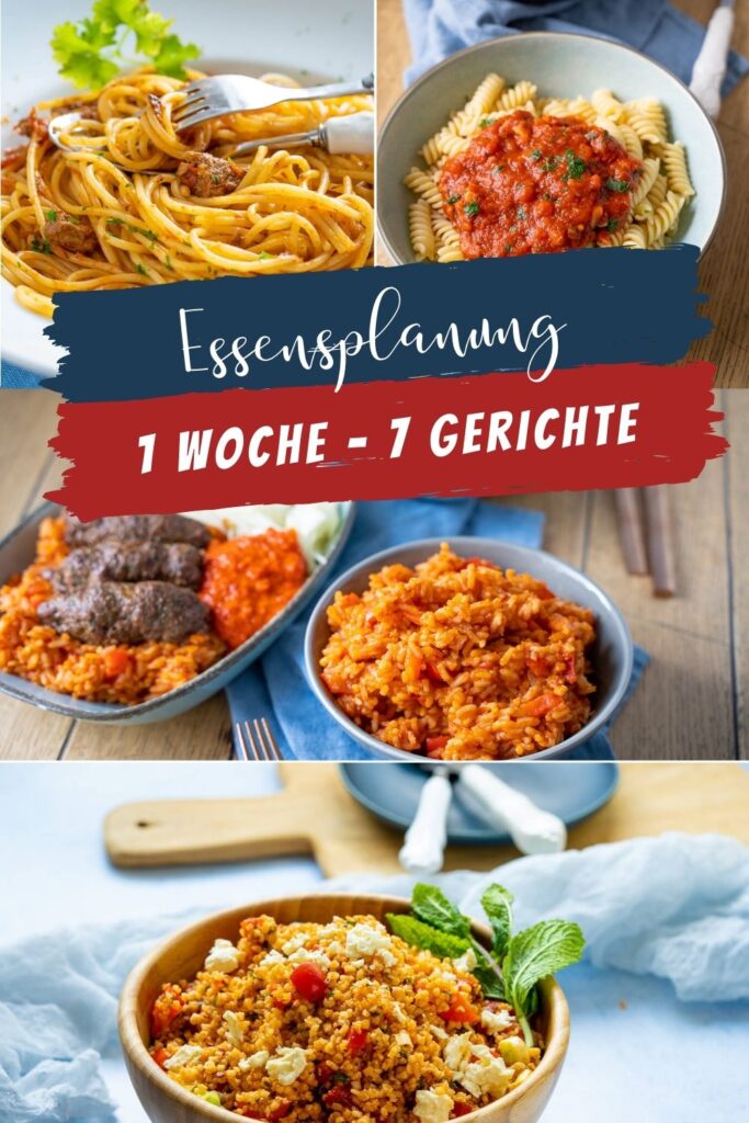 Mein Wochenplan für die ganze Woche ist der Knaller, ich freue mich sehr auf die Gerichte, die ich alle super gerne esse, lecker & einfach.