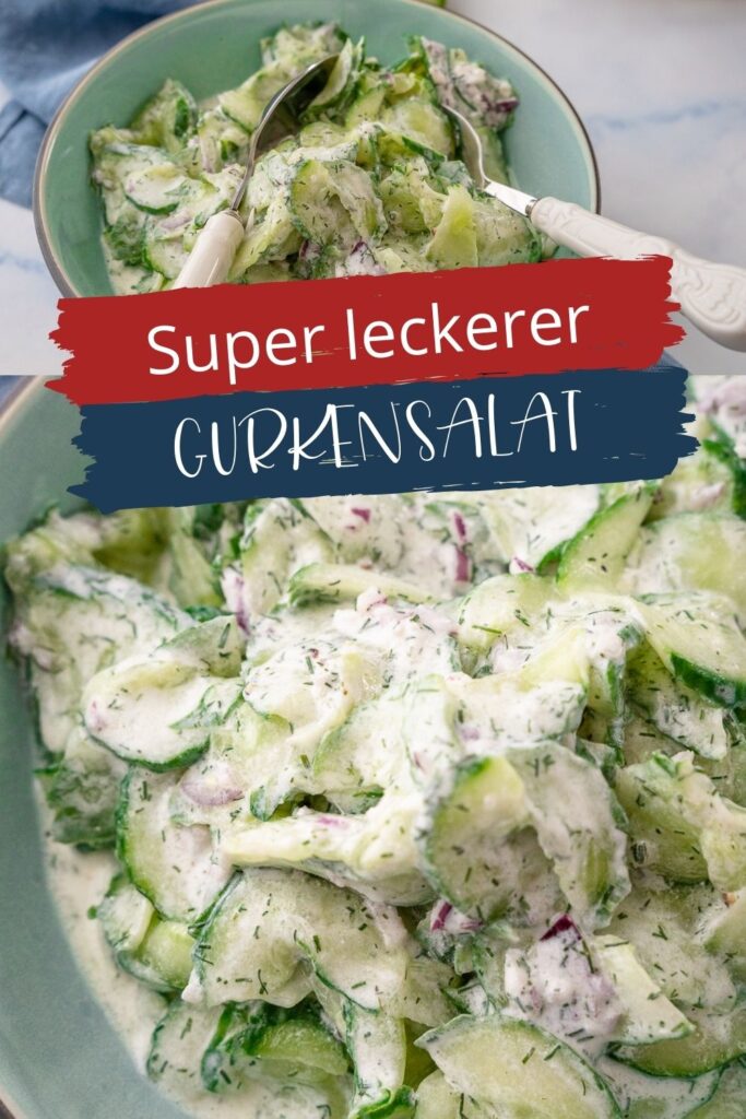 Mega lecker, schnell gemacht und ein echter Klassiker. Alle lieben den Gurkensalat, er schmeckt erfrischend und ist eine perfekte Beilage.