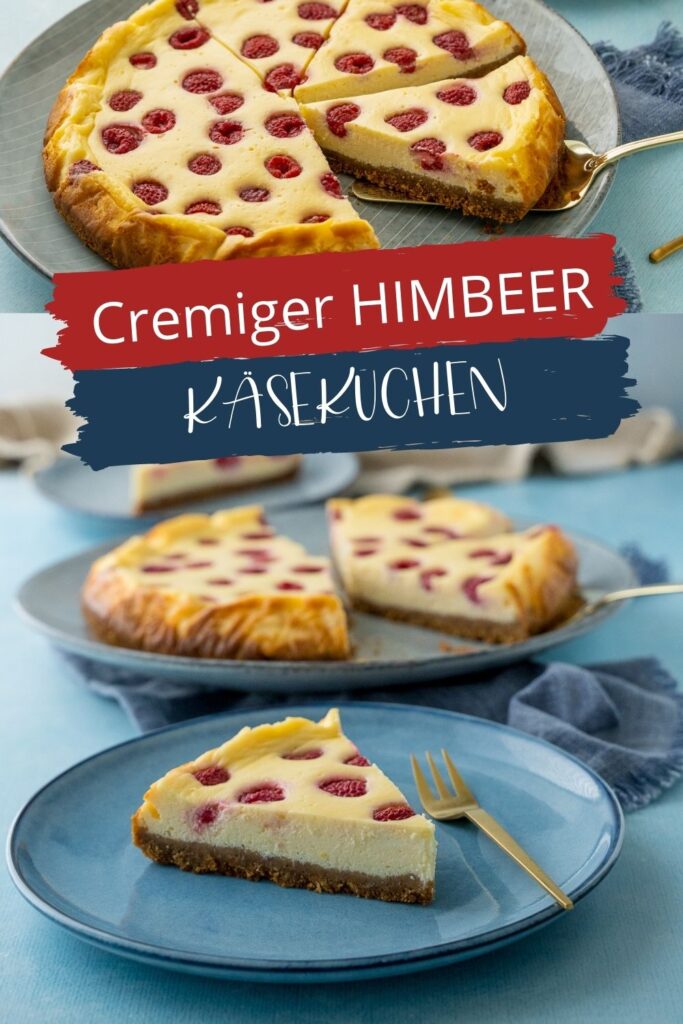 Dieser Himbeer Käsekuchen schmeckt sommerlich erfrischend und ist super einfach zu backen. Mega lecker und cremig im Geschmack