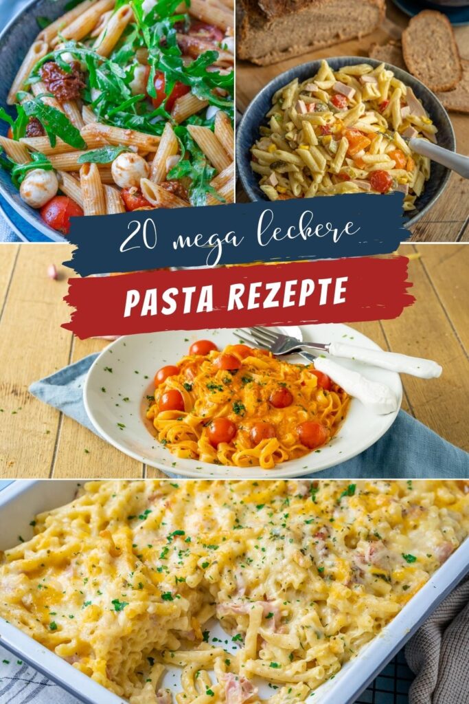 Pasta geht immer! Am liebsten jeden Tag, sie schmeckt köstlich - ohne viel Aufwand ruck zuck zubereitet - perfekt für Homeoffice & Mealprep.
Aufläufe, Nudelsalate und einfache Pasta Gerichte