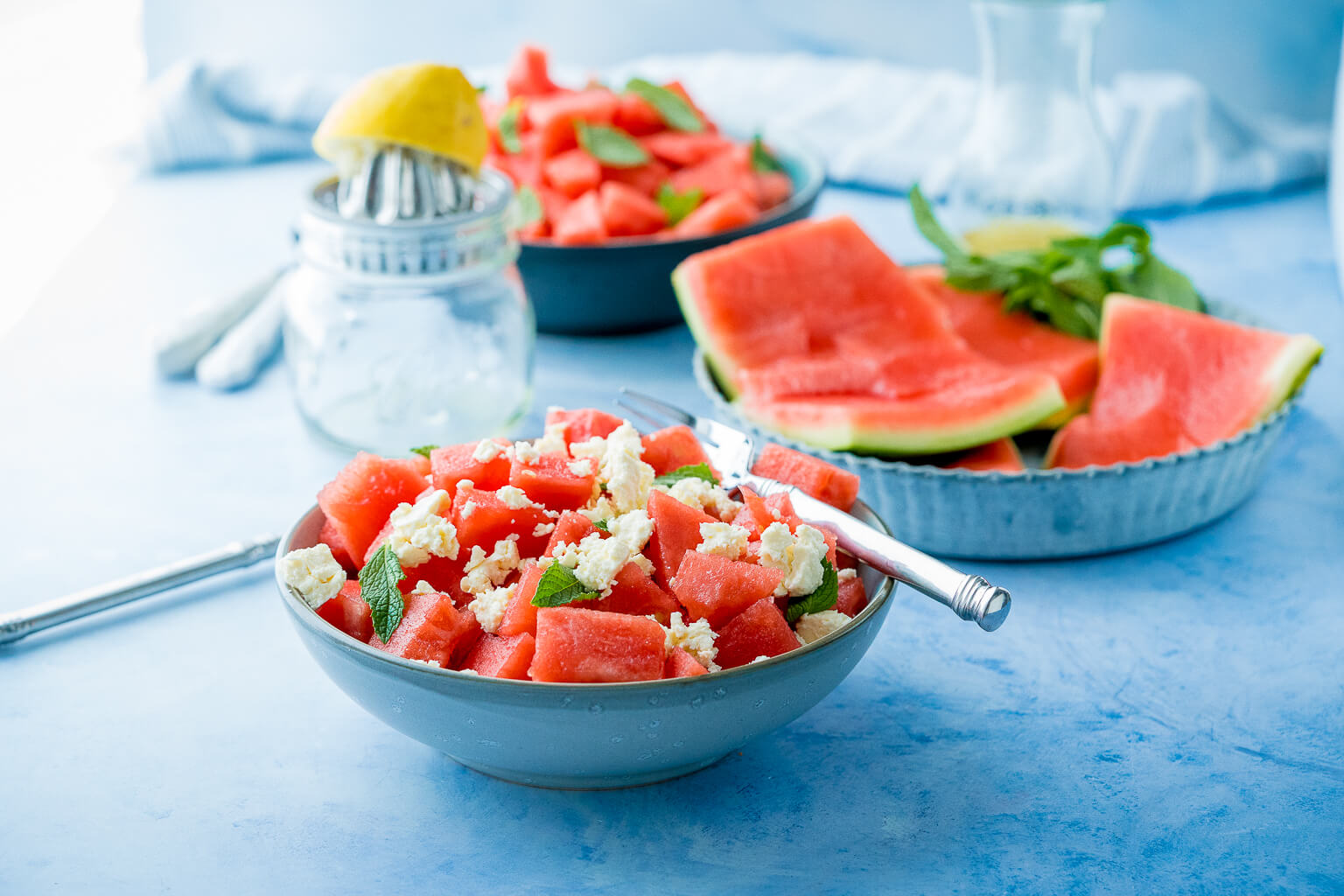 Wassermelone Feta Salat