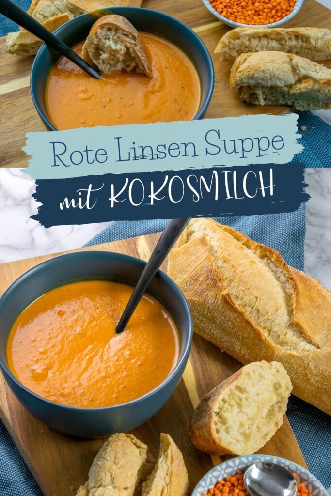 Alle lieben die Rote Linsen Suppe. Das Rezept ist klasse, denn die Suppe ist köstlich, vegetarisch, vegan, glutenfrei, laktosefrei & low carb.