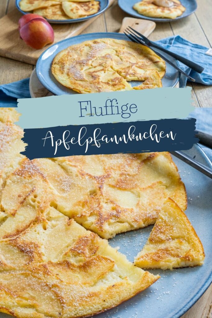 Apfelpfannkuchen gehören zu den liebsten Gerichten aus meiner Kindheit. Spätestens im Herbst, wenn die Äpfel im eigenen Garten reif waren, hat unsere Mutter Apfelkuchen zubereitet und wir haben sie alle genossen. Am liebsten mochten wir die Pfannkuchen mit Apfel, wenn es dazu Zimt und Zucker oder Schokocreme gab. #kindheitserinnerungen #rezeptevonfrüher #omasrezepte #mamakocht #veggie #pfannkuchen