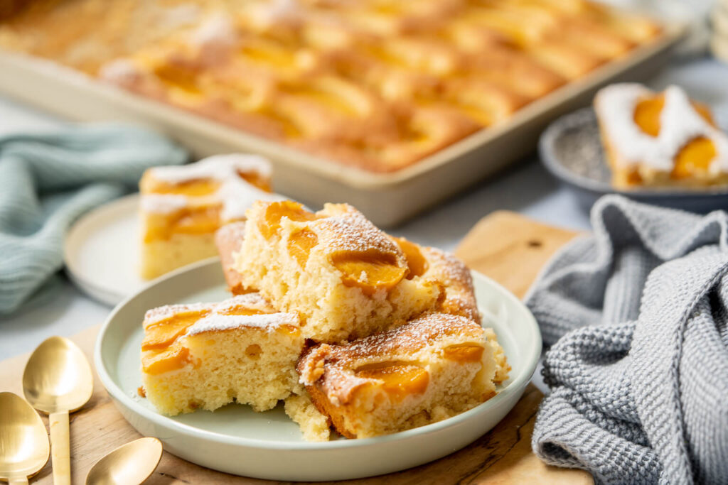 Saftiger Pfirsichkuchen
