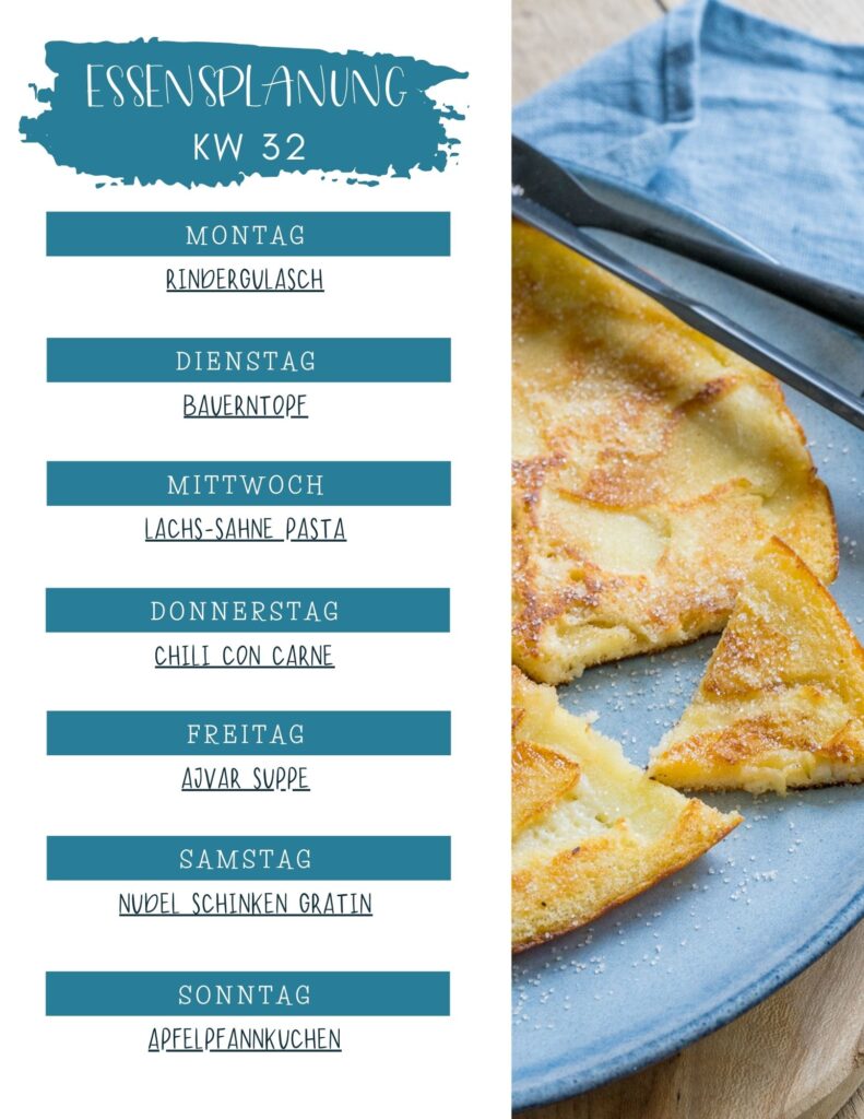 Wochenplan KW 32