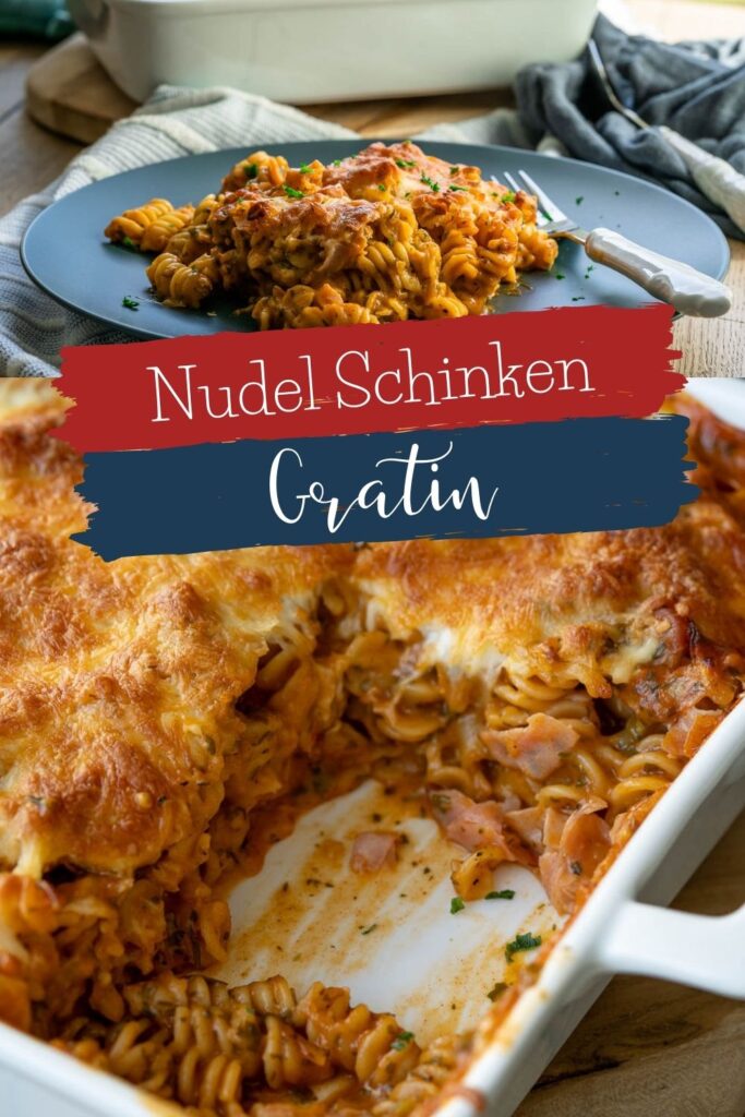 Super lecker und dennoch schnell zubereitet - das Nudel Schinken Gratin weckt Kindheitserinnerungen - die ganze Familie liebt das einfache & leckere Gericht #pasta #auflauf #feierabendküche