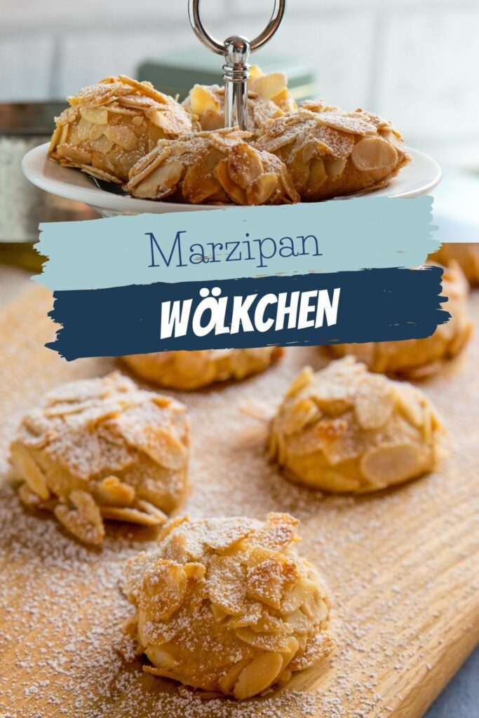 Dieses leckere Marzipangebäck wirst du lieben! Die Marzipan Wölkchen mit Mandeln sind absolut köstlich und der perfekte Marzipankeks für alle, die in der Weihnachtszeit ebenso verrückt sind nach Marzipan wie ich es bin. Und das beste an dem Marzipanwölkchen? Du brauchst nur 4 Zutaten zum Backen. Klingt ziemlich perfekt oder? #weihnachten #marzipan