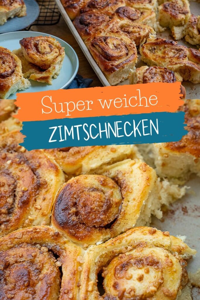 Das beste Rezept für weiche Zimtschnecken. Sie schmecken wunderbar fluffig und duften nach Zimt. Probiere das einfache Rezept unbedingt aus.