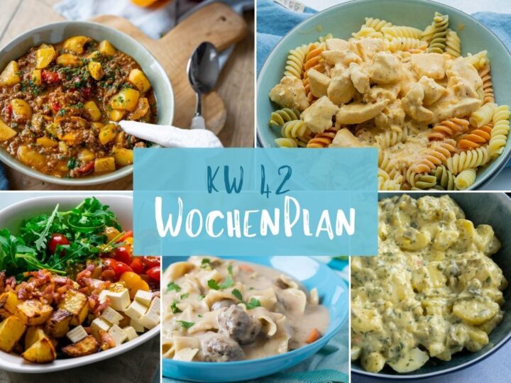 Wochenplan KW 42 – das essen wir diese Woche