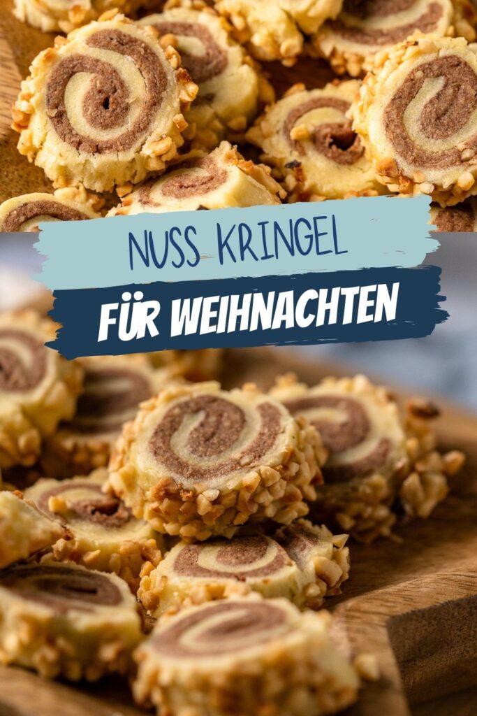 In der Weihnachtszeit dürfen Nuss Plätzchen nicht fehlen. Da passen die Nusskringel perfekt. Das Rezept für das Weihnachtliche Mürbeteiggebäck ist einfach & super lecker. #weihnachten