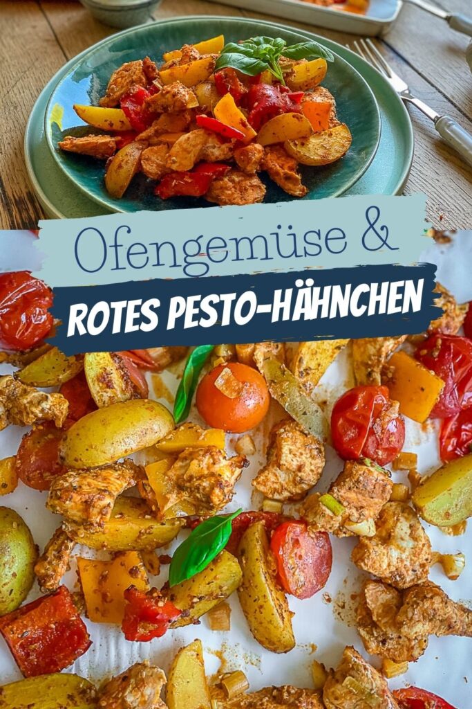 Schnelles Ofengemüse mit Pesto Marinade