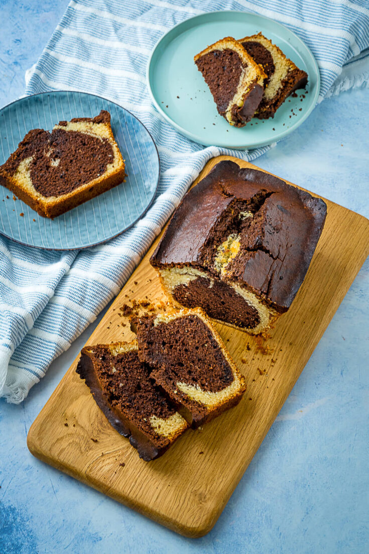 Saftiger Marmorkuchen Aus Der Kastenform GWKX Saftiger Marmorkuchen Aus Der Kastenform GWKX