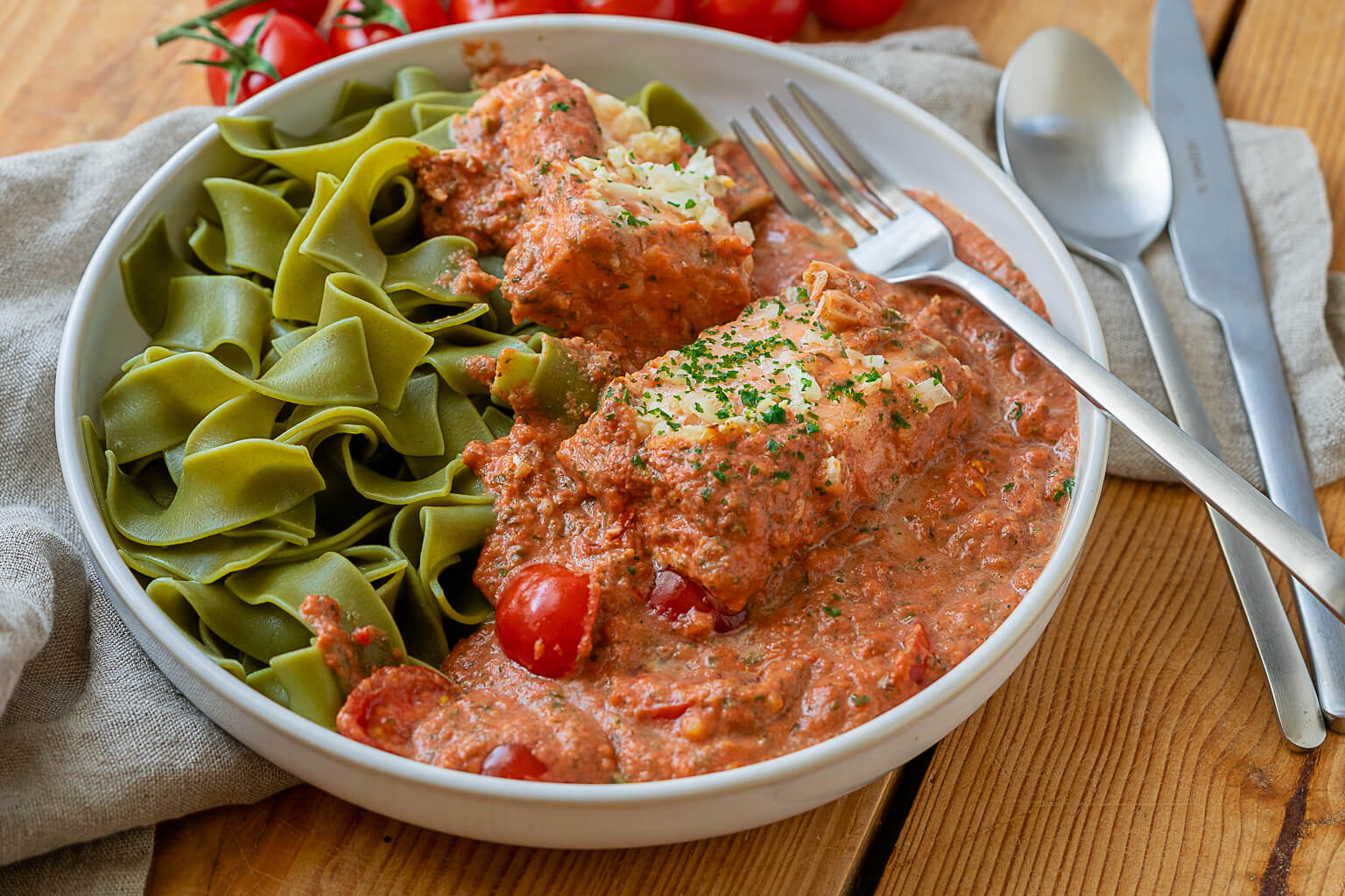 Lachsfilet im Ofen
