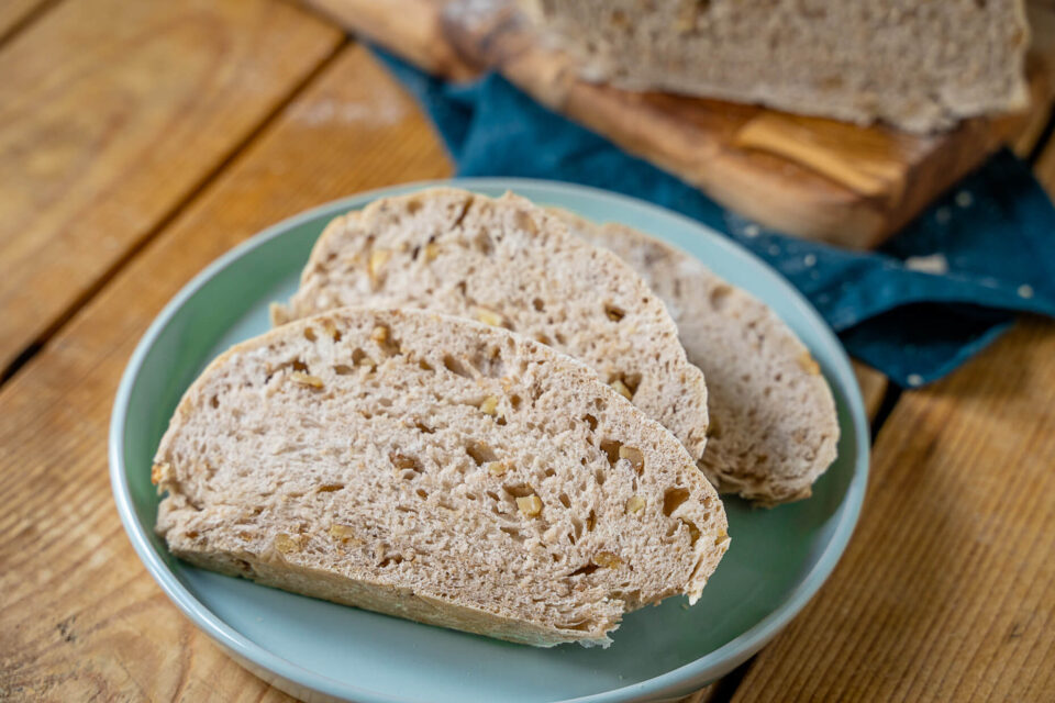 Walnuss Ciabatta aus dem Ofen - mit nur 5 Zutaten - Einfach Malene