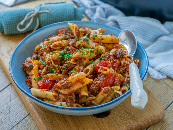 30 Minuten Nudel Hackfleisch Pfanne – einfach, lecker und preiswert