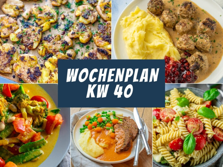 Wochenplan KW 40 – Ideen zur Essensplanung für deine Woche